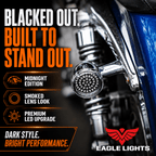 Eagle Lights Midnight Edition Generation II Amber LED Premium Rear Turn Signals - 1156 Base