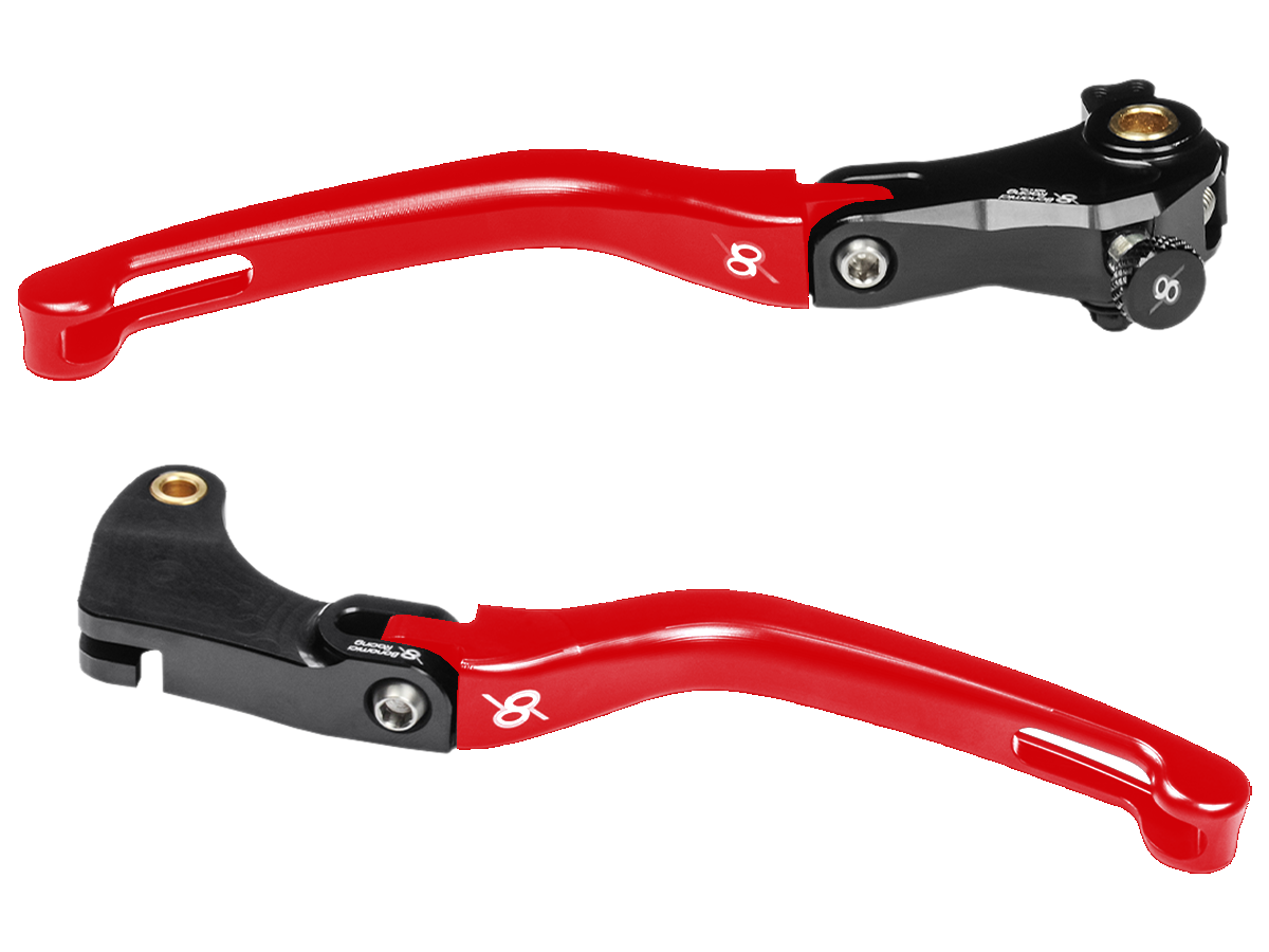 Bonamici Yamaha MT-09 Brake & Clutch Levers (21-23) (Black/Red)