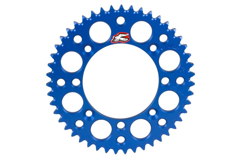 Renthal 2002-2017 Yamaha YZ85 Rear Grooved Sprocket -Blue 428-52P Teeth - 121U-428-52GPBU