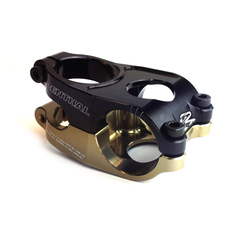 Renthal Duo Stem 40 mm. - Aluminum Gold/Black - STM109-BKAG