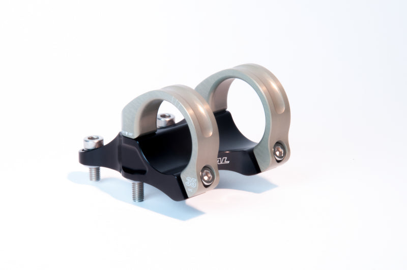 Renthal Integra 35 Handlebar Clamp 45 mm./ +10 Rise - STM114-BKAG
