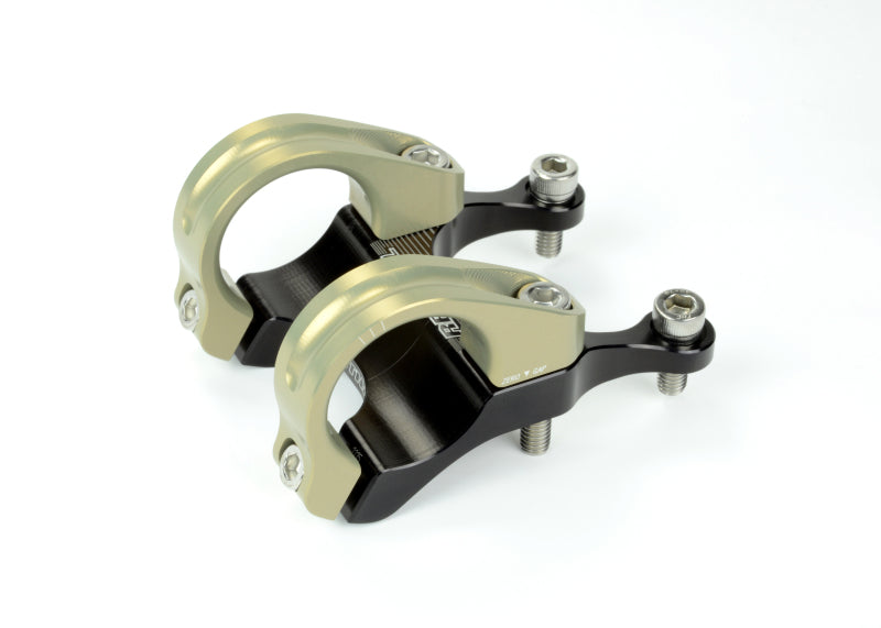 Renthal Integra II Stem. 45 mm. x 0 mm. - Aluminum Gold/Black - STM107-BKAG