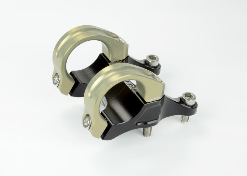 Renthal Integra II Stem. 45 mm. x 10 mm. - Aluminum Gold/Black - STM108-BKAG