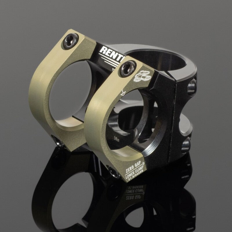 Renthal V2 Apex Stem 31.8 x 31 mm. - Black/AluGold - STM123-02-005-01
