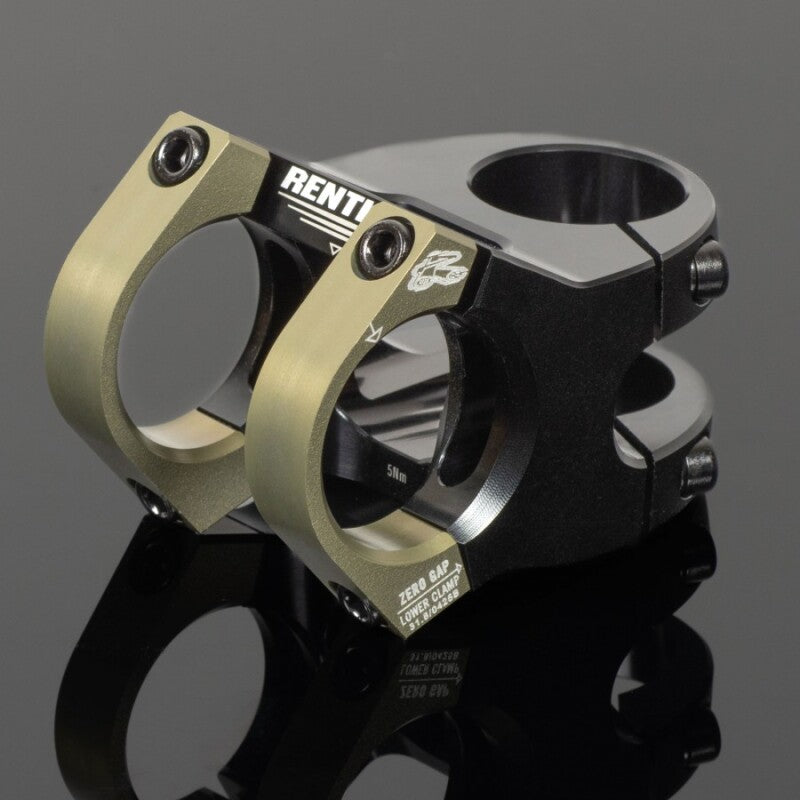 Renthal V2 Apex Stem 31.8 x 50 mm. - Black/AluGold - STM125-02-005-01