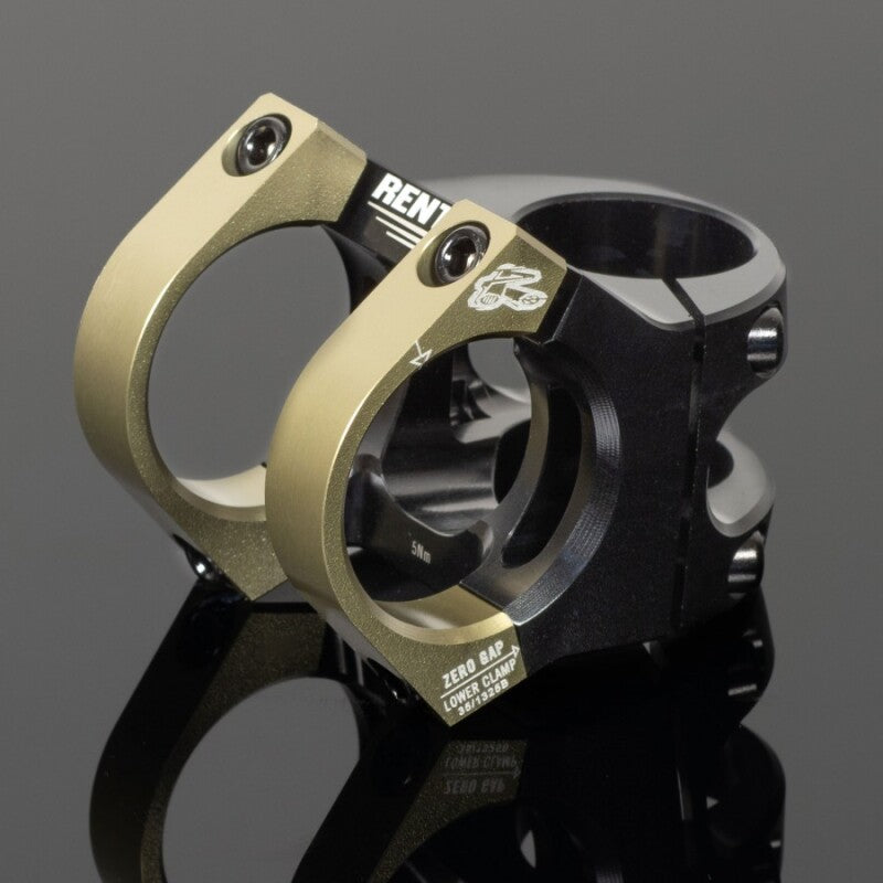 Renthal V2 Apex Stem 35 x 40 mm. - Black/AluGold - STM127-02-005-01