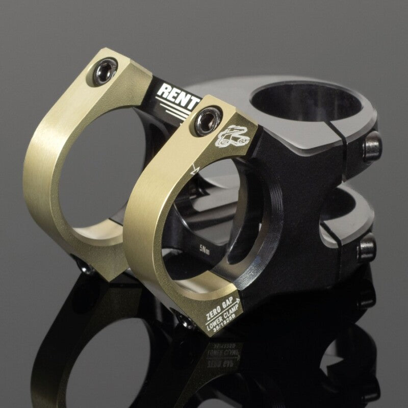 Renthal V2 Apex Stem 35 x 50 mm. - Black/AluGold - STM128-02-005-01