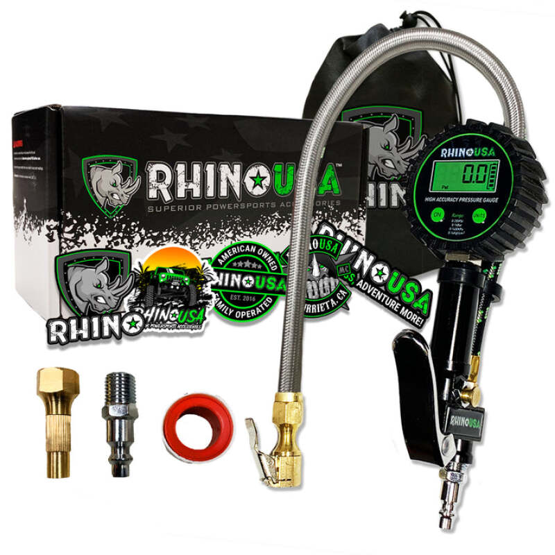 Rhino USA 200 Psi Digital Tire Inflator Gauge - RGAUGE-0200