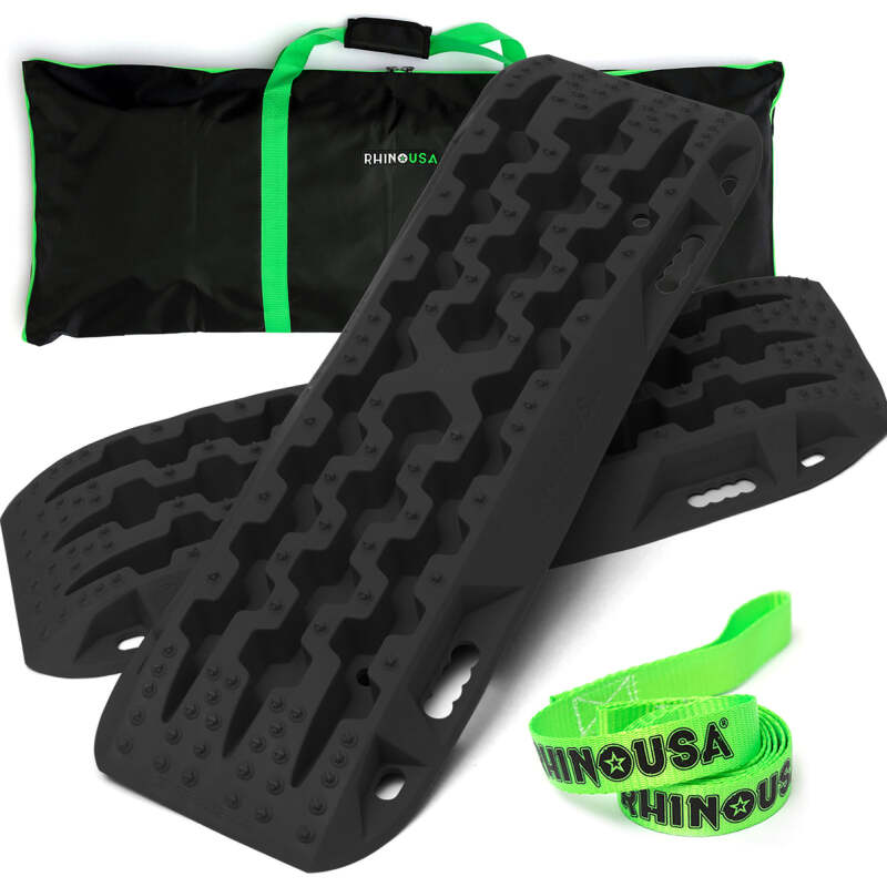 Rhino USA Recovery Traction Boards - Black (Pair) - TRACBOARDS-BLK