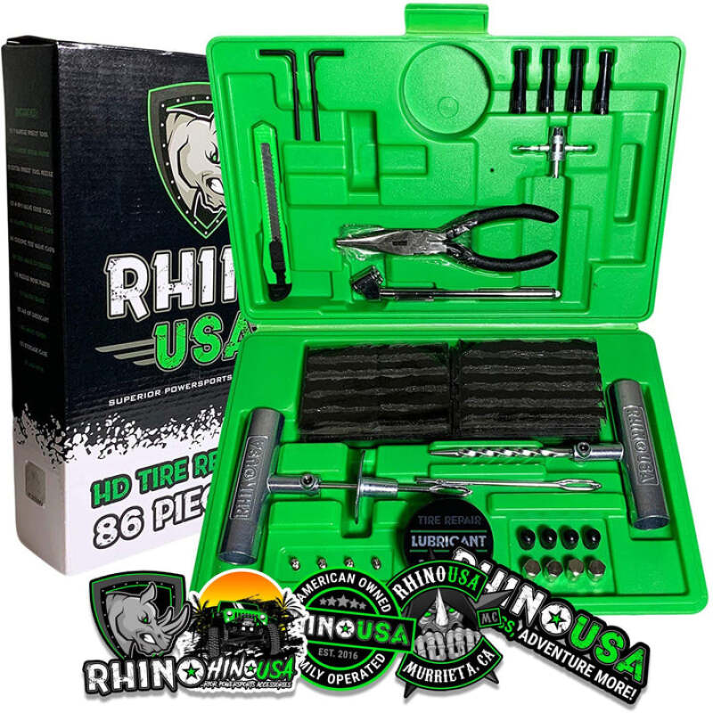 Rhino USA Tire Repair Plug Kit, 86 Pieces - RNO-TIRE-REPAIR-KIT