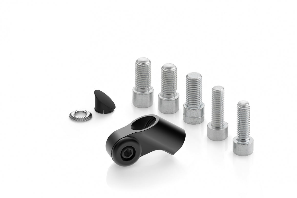 Rizoma Universal Mirror Adapter BS713B - M10 and M8 Mount With Plug