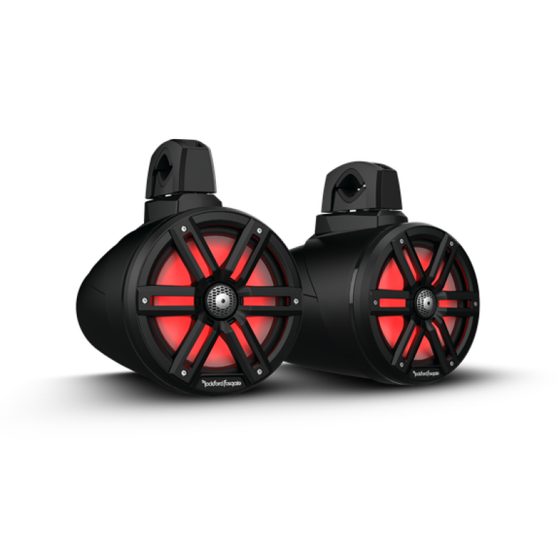 Rockford Fosgate UTV Rockford Fosgate M2 8in. Color Optix 2-Way Wake Tower Speakers (Pair) - Black - M2WL-8B