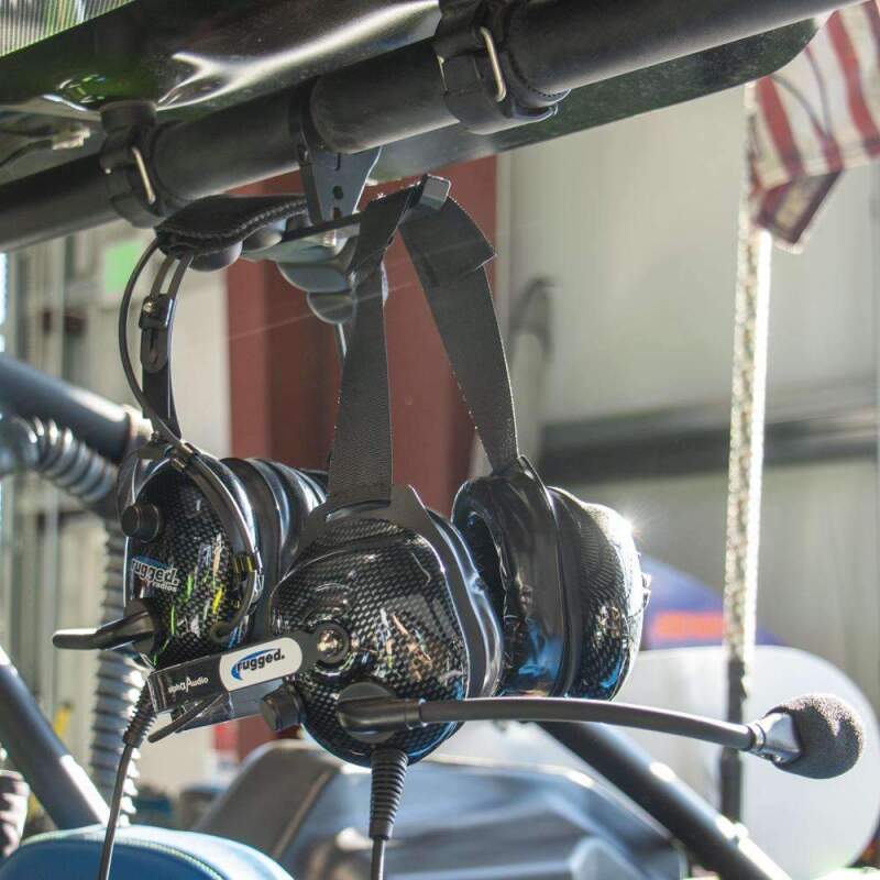 Rugged Radios Dual Headset Hanger with Bar Mount 1.25 Inches Tube Diameter - HH-1.25