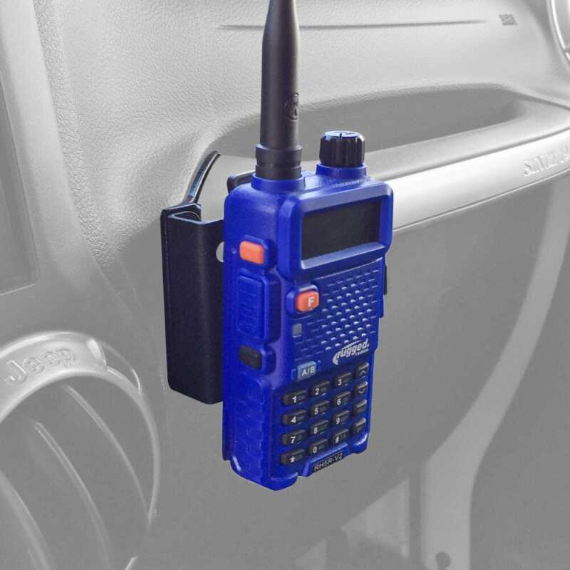 Rugged Radios Jeep JK/JKU/JL Handheld Radio Grab Bar Mount - Radio/Hand Mic Mount - JL-RH-HM