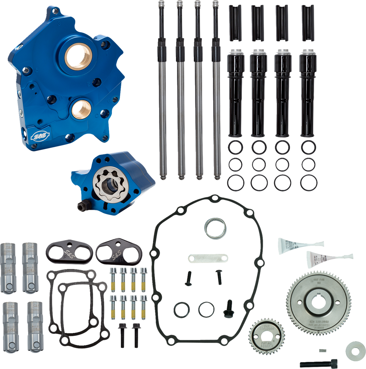S&S CYCLE Cam Chest Kit without Cams for Gear Drive M8