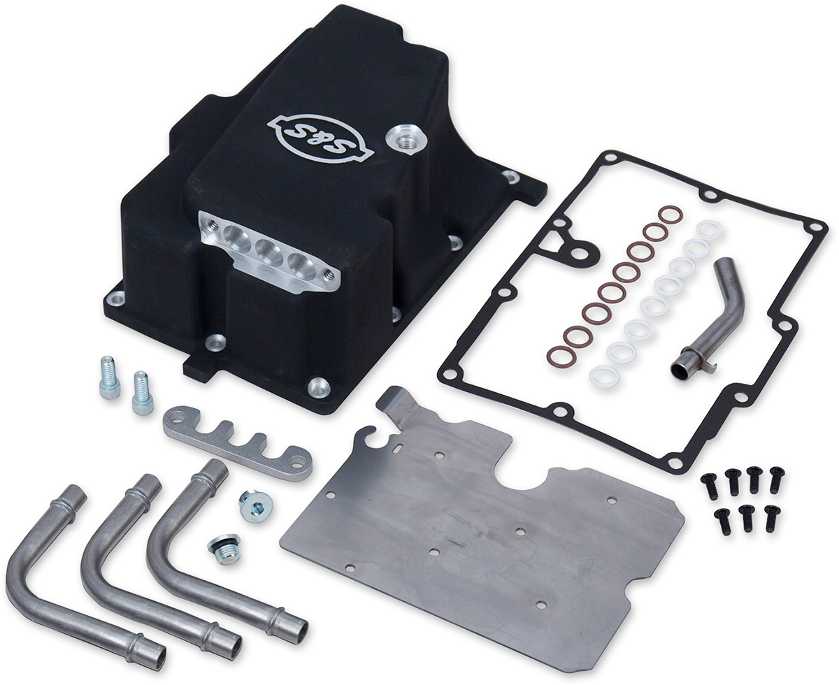 S&S CYCLE Long-Block Installation Kit - Motor Install Kit / Black / FXD 0950-0848