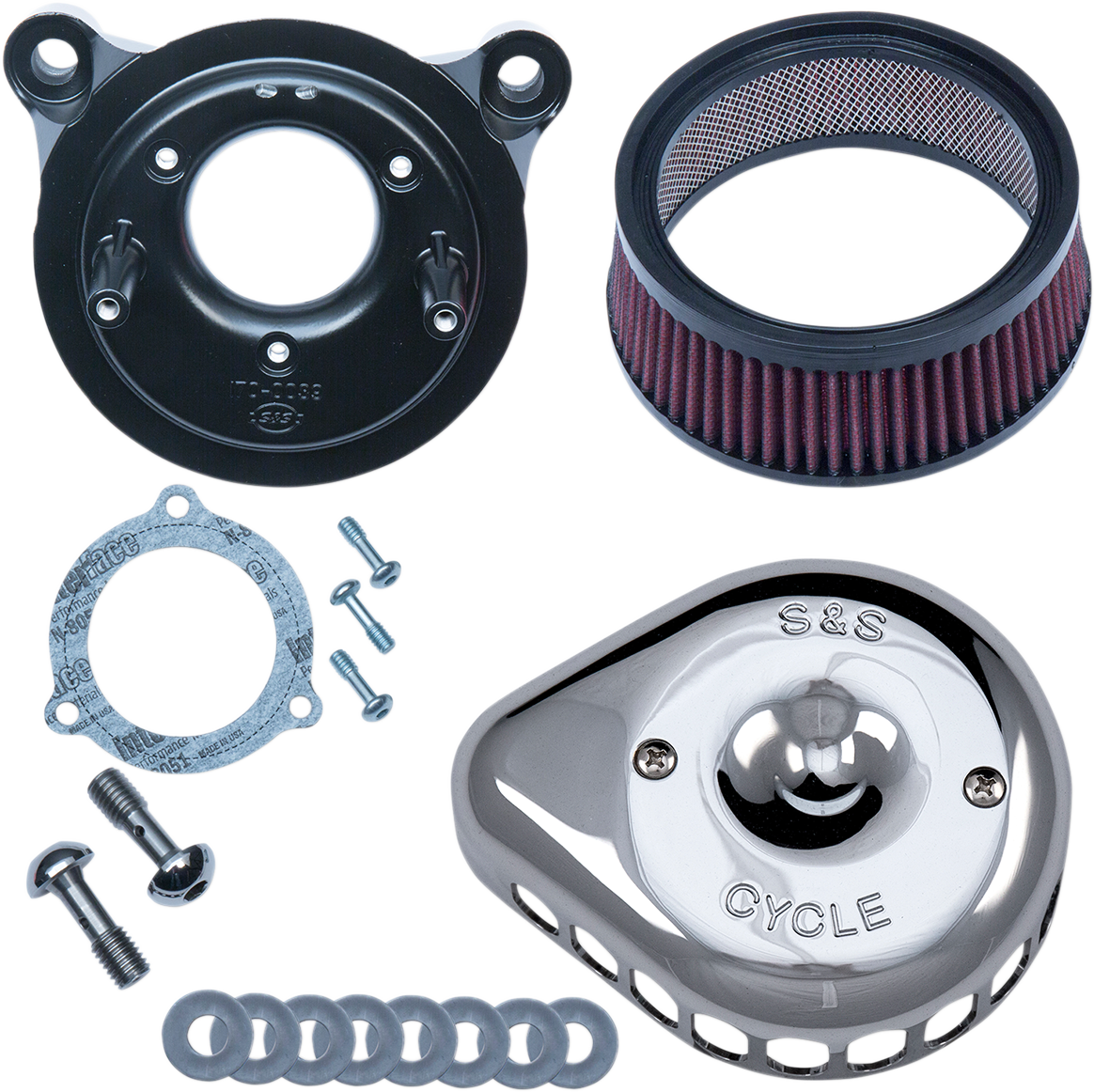 S&S CYCLE Mini Teardrop Stealth Air Cleaner Kit