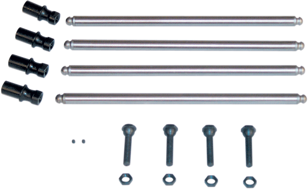 S&S CYCLE Non-Adjustable Pushrod Kit - Conversion w/Adjustable Lifter Adapters / Big Twin 2008-5003