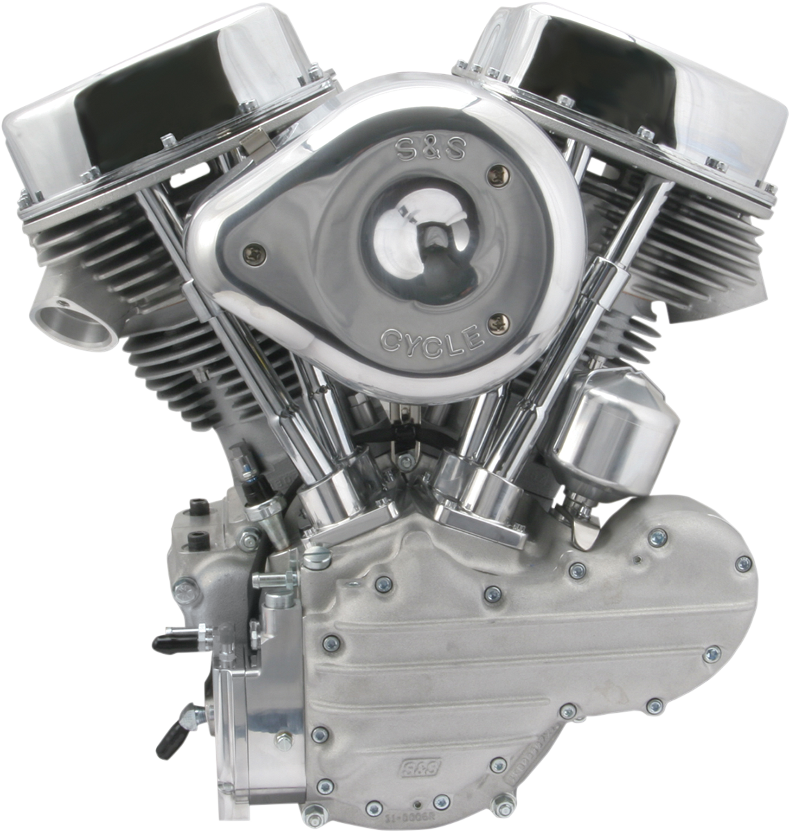 S&S CYCLE P-93 Series Engine - P-93 Complete Engine / Natural/Silver / Custom Chassis 0901-0180