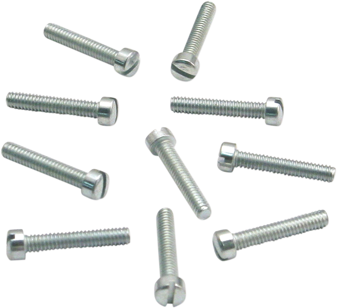 S&S CYCLE Slotted Flat Head Screws - 10-Pack 1003-1716