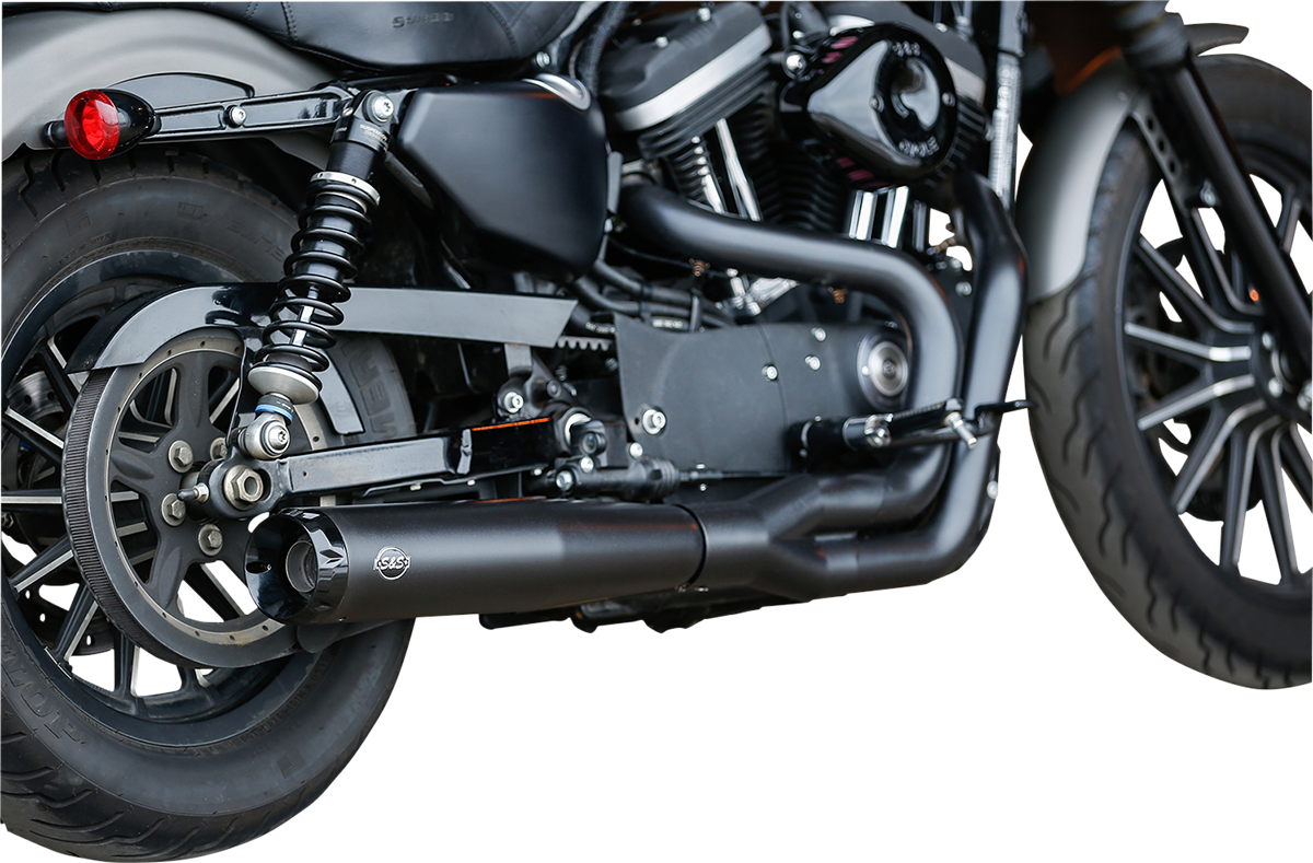 S&S CYCLE SuperStreet 2:1 50 State Exhaust System - 50 State 2:1 Black Exhaust for XL 1800-2478