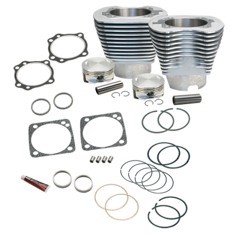 S&S Cycle 1984-1999 BT 1984-1999 BT 4 1/8in Bore Cylinder Kit For S&S V111 Engine - Natural - 910-0219