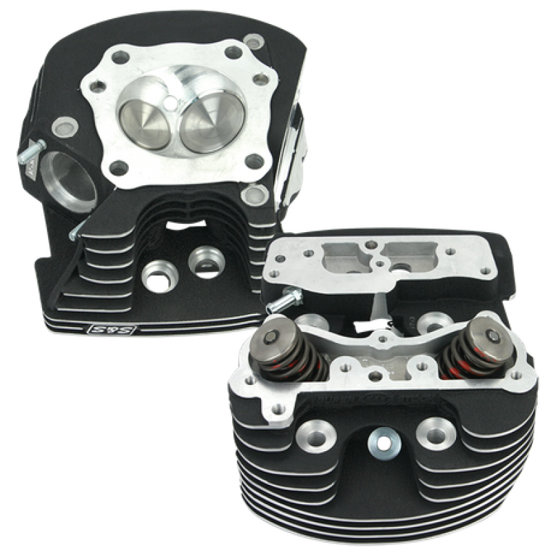 S&S Cycle 1984-1999 BT Super Stock Cylinder Heads - Polished Aluminum Finish - 90-1371