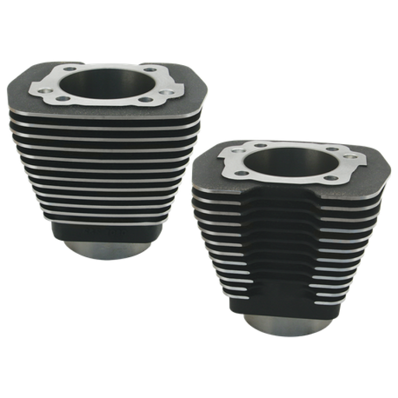 S&S Cycle 1984-1999 BT w/ 96in Engines w/ Stock Heads 3-5/8in Bore Cylinders - Wrinkle Black - 91-7700