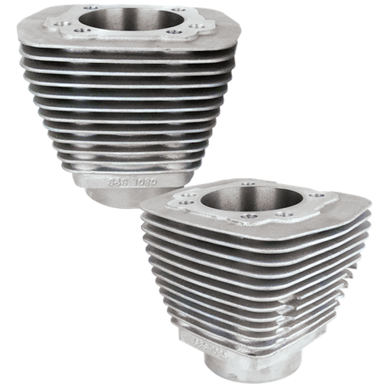 S&S Cycle 1984-1999 BT w/ Stock Heads 3-5/8in Bore Cylinder Set - Natural - 91-7000