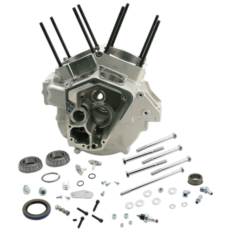 S&S Cycle 1992-1999 BT 4-1/8in Bore Small Diameter Flywheels Special Application Crankcase - Natural - 31-0033