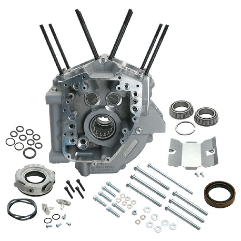 S&S Cycle 1999-2006 BT 4-18in Bore Crankcase - Silver - 106-4043A