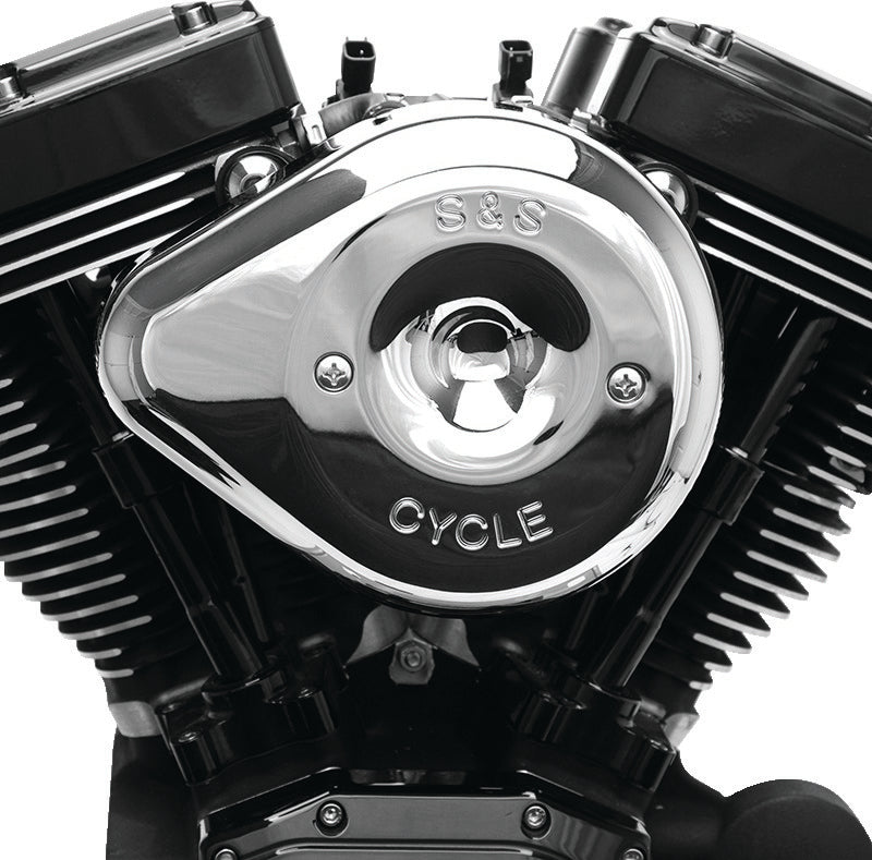 S&S Cycle 2001-2015 Fuel-Injected Softail Stealth Air Cleaner Kit w/ Chrome Teardrop Cover - 170-0528