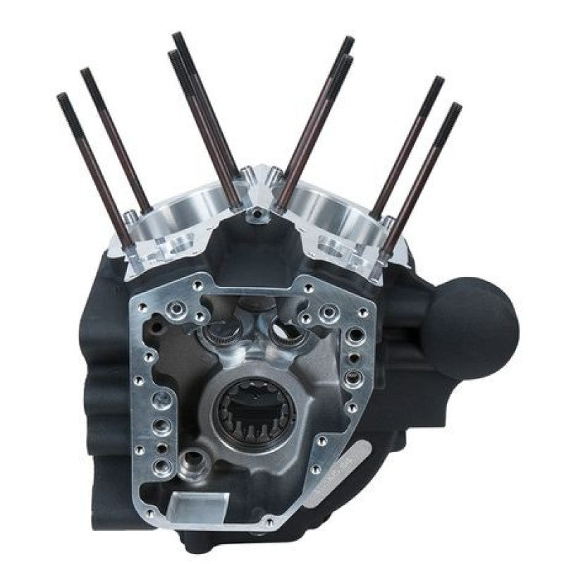 S&S Cycle 2006-2017 Dyna Models w/ 4.425in Bore - 4 3/8in Bolt Pattern Crankcase - Wrinkle Black - 310-0859