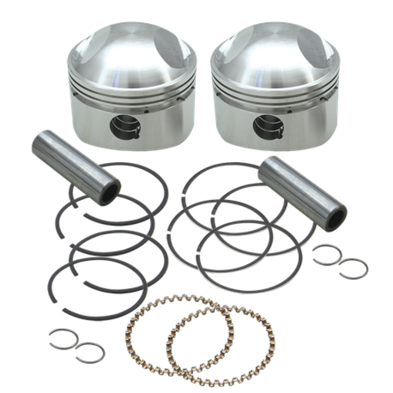 S&S Cycle 2036-1984 BT 3-7/16in x Up To 4-3/4in Stroke HC Piston Set - .040in - 106-5777