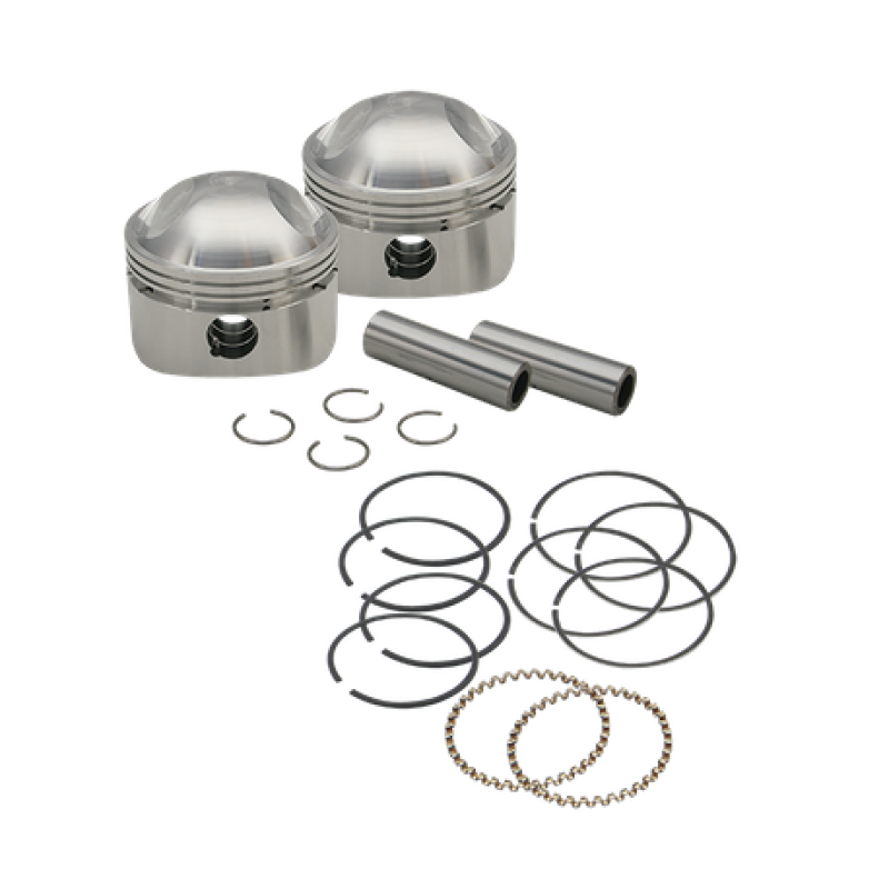 S&S Cycle 2036-1984 BT 3-7/16in x Up To 4-3/4in Stroke HC Piston Set - .070in - 106-5780