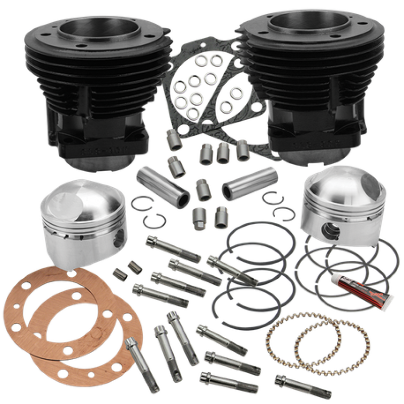 S&S Cycle 2066-1984 BT 80in 3-1/2in Bore Cylinder and High Compression Piston Kit - 91-9023