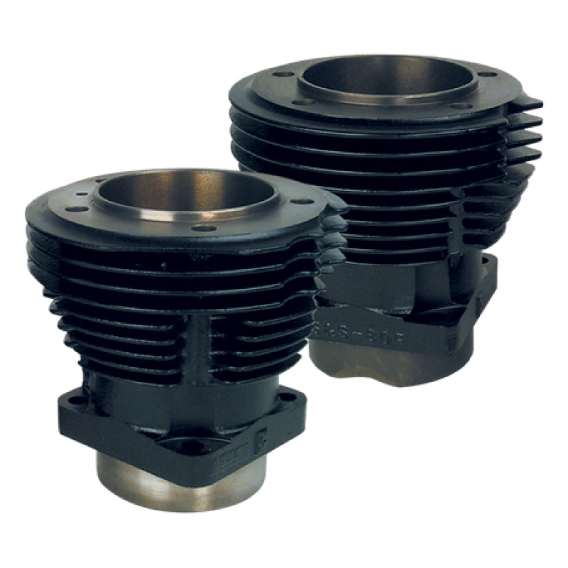 S&S Cycle 2066-1984 BT w/ S&S 93in Sidewinder Kit 3-5/8in Bore Cylinder Set - Gloss Black - 91-9100