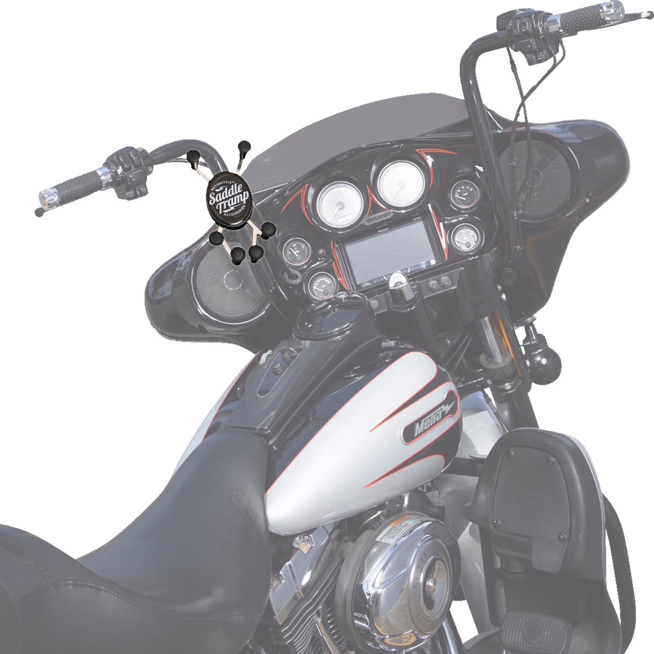 SADDLE TRAMP Hex-Grip Phone Mount - Handlebar 4402-1012