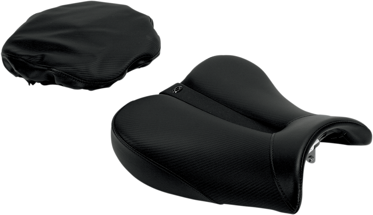 SADDLEMEN Gel-Channel Track Sport Seat — Solo Seat - Gel-Channel Track Seat / Hayabusa 0810-0819