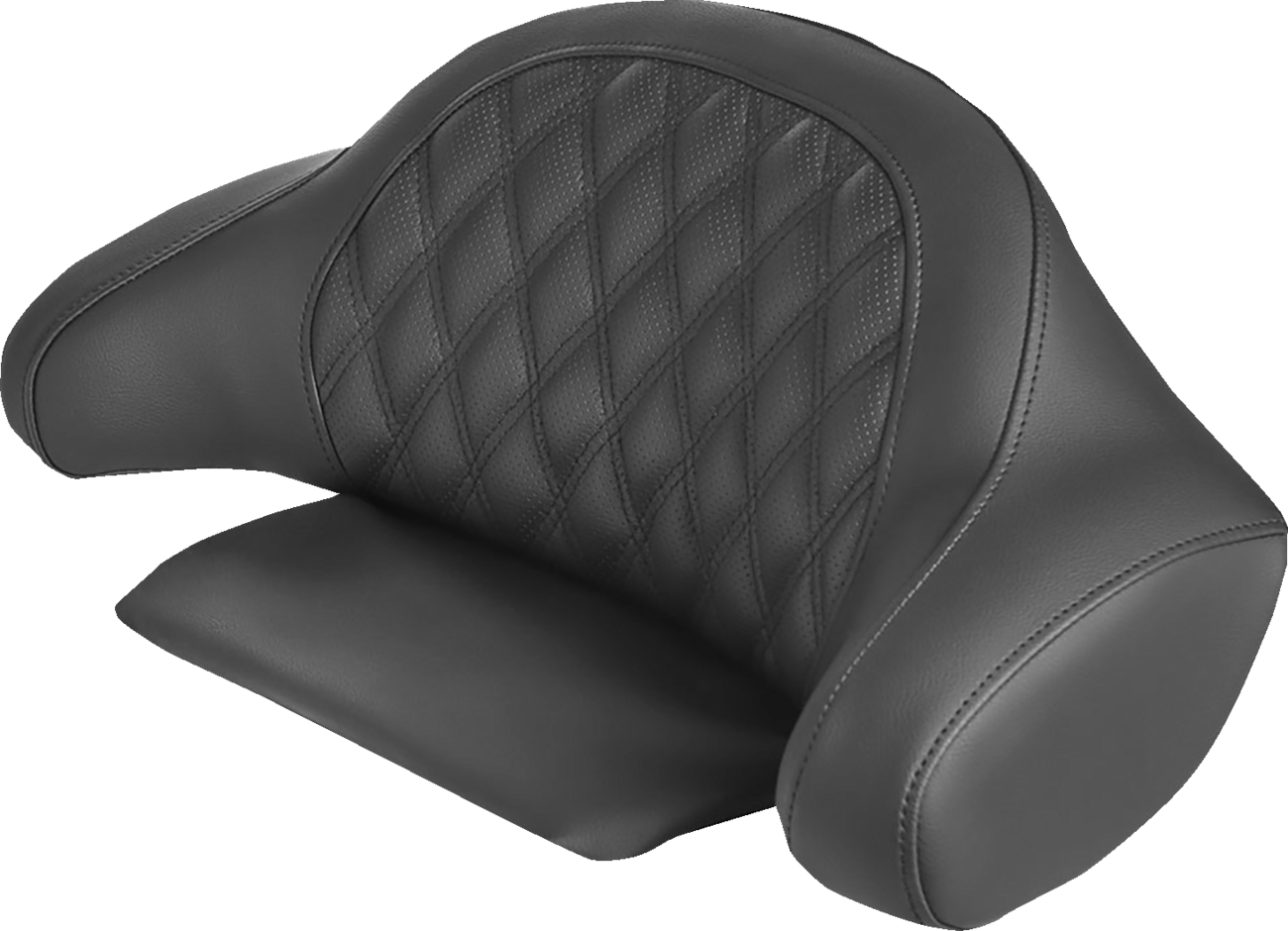 SADDLEMEN Roadsofa™ Lattice Stitch Backrest Pad Cover - Tour Pak Cover / Lattice Stitched 0801-0946