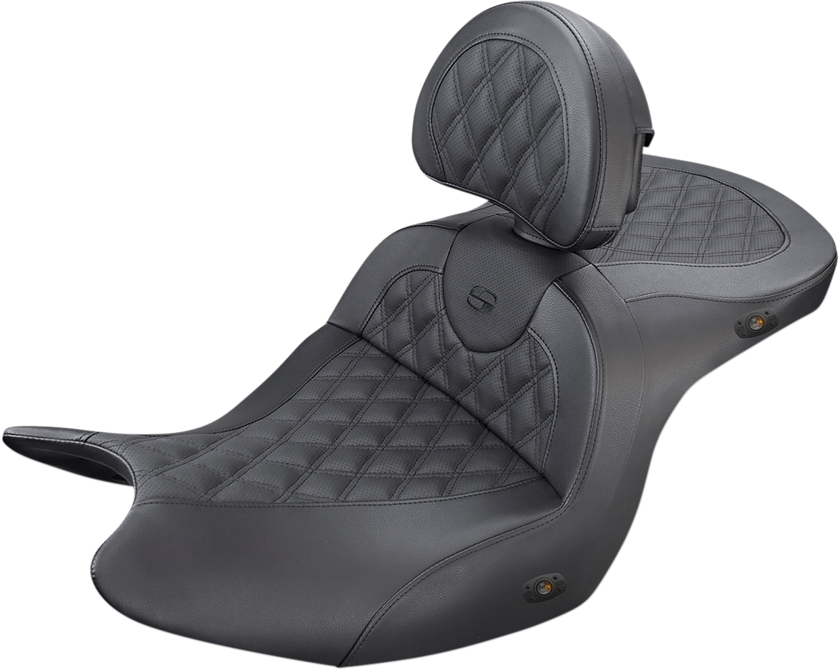 SADDLEMEN Roadsofa™ Lattice Stitch Heated Seat
