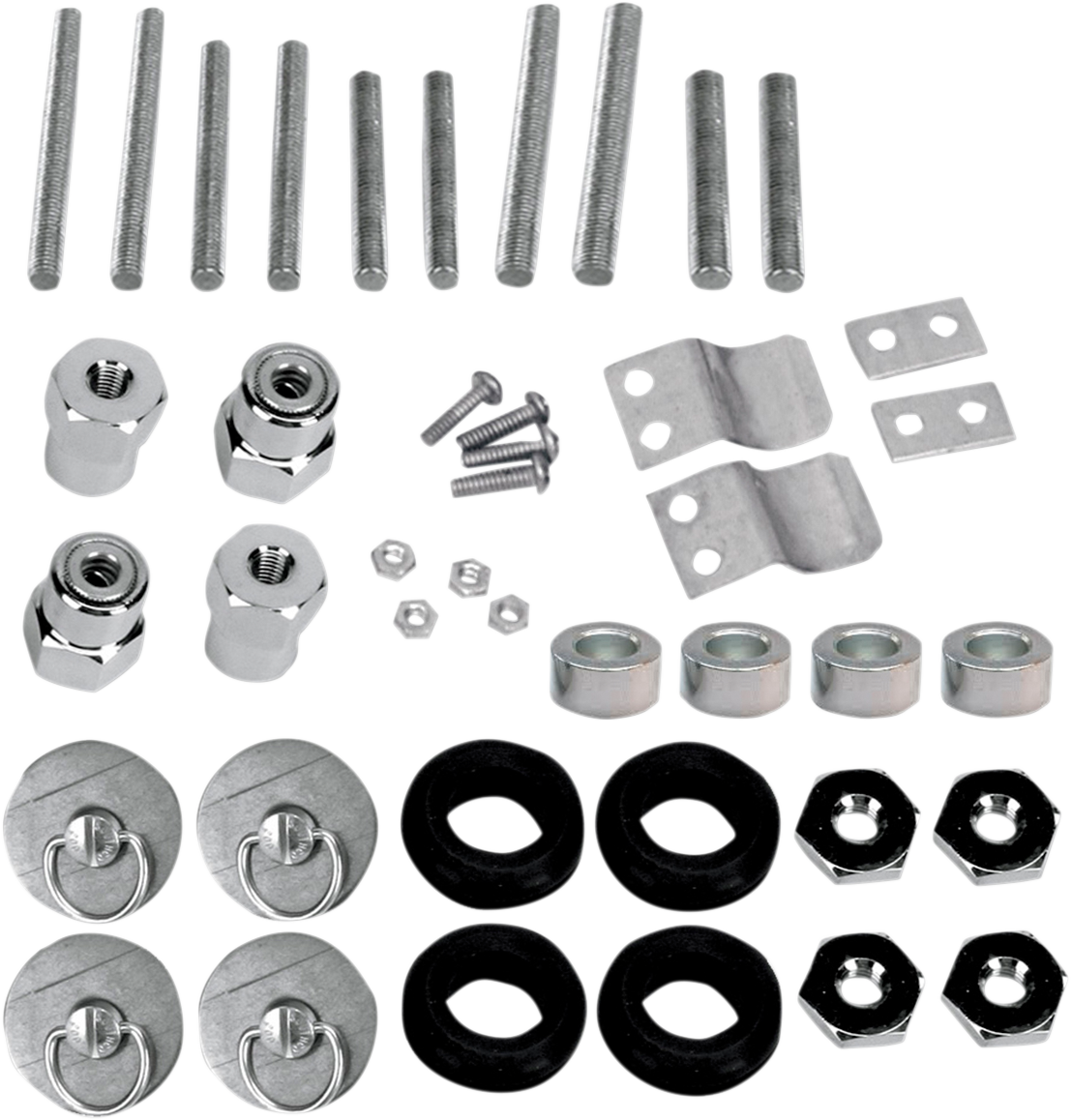 SADDLEMEN S4 Quick-Disconnect Saddlebag Docking Post and Fastener Kit - Docking Post Kit 3521-0003