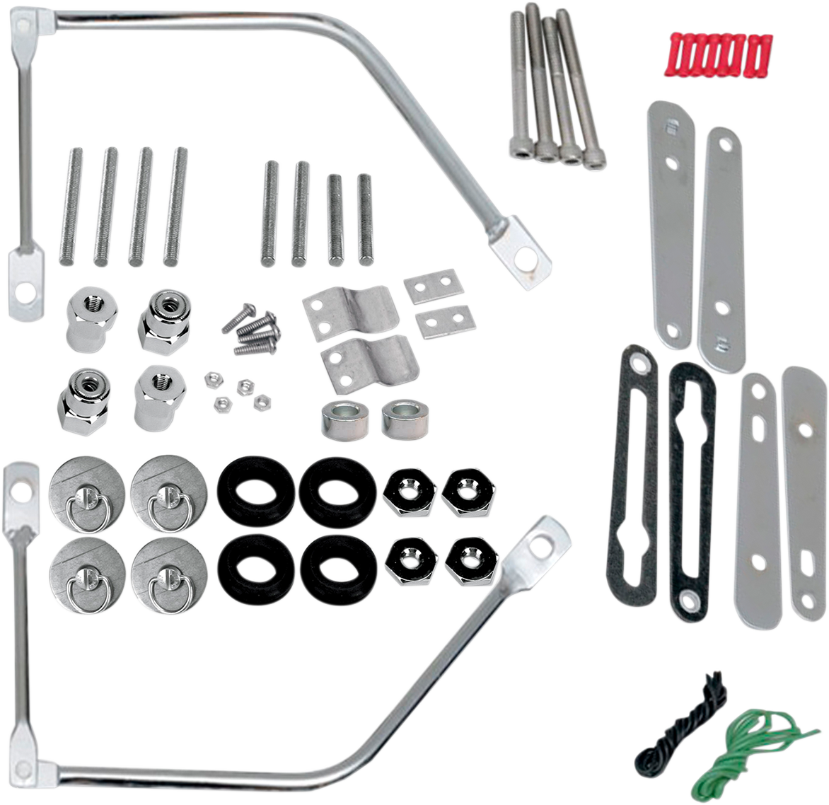 SADDLEMEN S4 Quick-Disconnect Saddlebag Mounting Kit for Harley - Quick Disconnect Support / Softail 3501-0344
