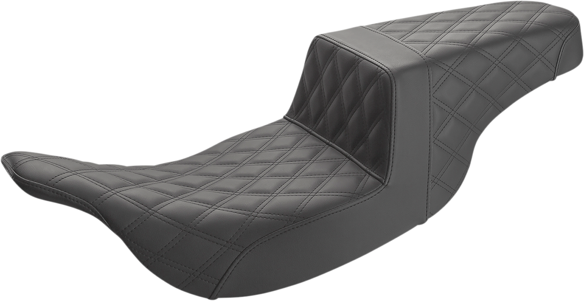 SADDLEMEN Step-Up Seat — Full Lattice Stitch