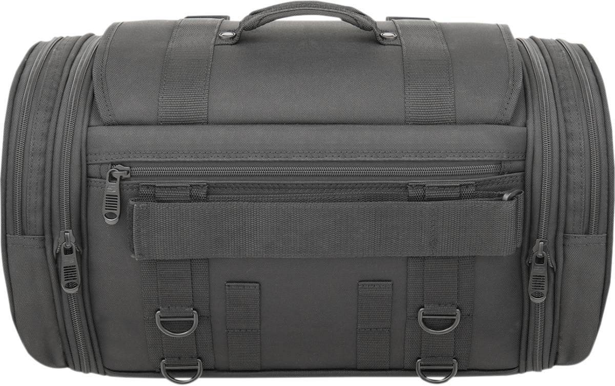 SADDLEMEN TR2300DE Tactical Deluxe Rack Bag - TR2300DE TL Sissy Bar Bag / Black 3515-0199