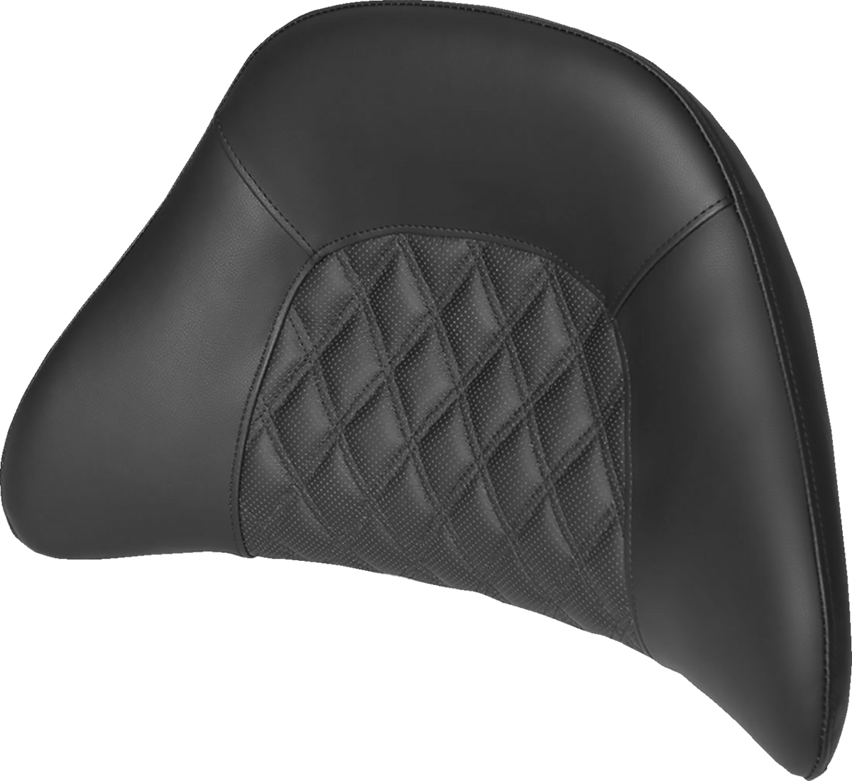 SADDLEMEN Tour-Pak® Backrest Pad - Lattice Stitched / Black 0822-0466