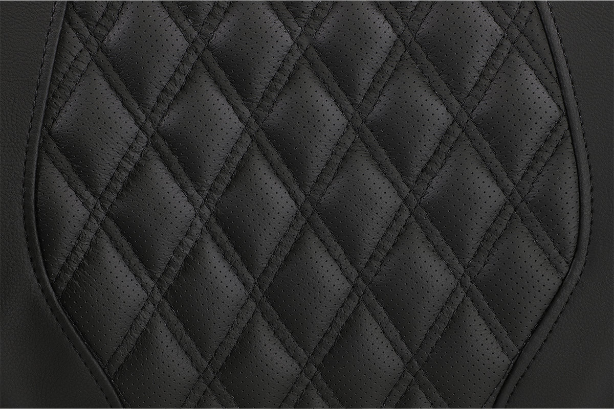 SADDLEMEN Tour Pak® Backrest Pad - Tour-Pak® Backrest Pad / RoadSofa / Lattice Stitched Seat / Black / FL '14-'23 0801-1364