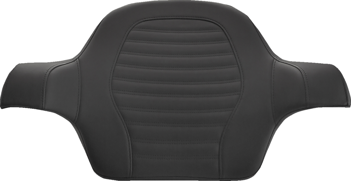 SADDLEMEN Tour Pak® Backrest Pad - Tour-Pak® Backrest Pad / Slim / Roll & Pleat / Black / FL '14-'23 0801-1366