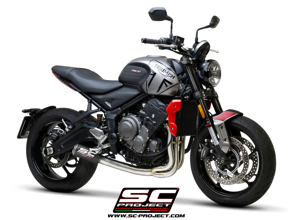 SC-Project CR-T Full System Exhaust - Triumph Daytona 660 / Trident 660 2020-2026