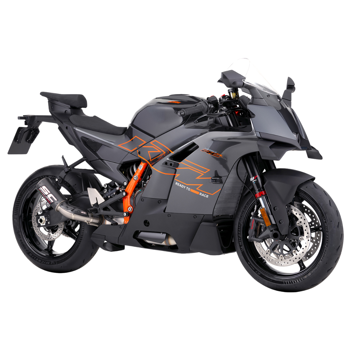 SC-Project CR-T M2 Exhaust with Stone Guard - KTM 990 RC R 2026-2027